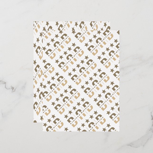 Dad Limited Edition Foil Holiday Postcard (Front/Back)