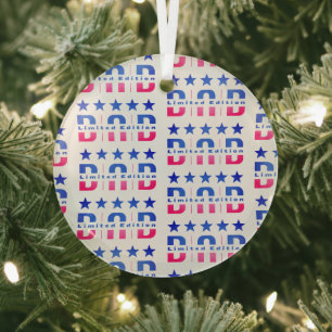 Dad Limited Edition Glass Ornament