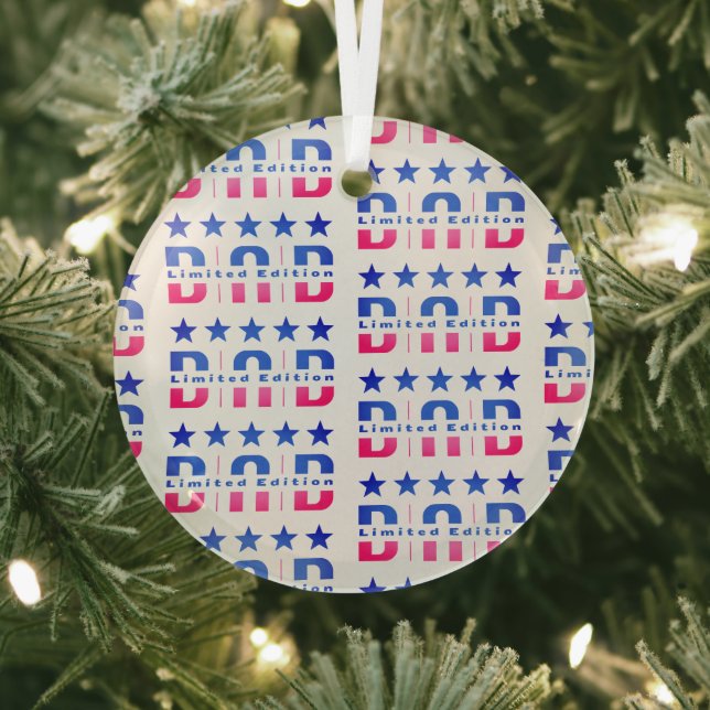 Dad Limited Edition Glass Ornament (Insitu)