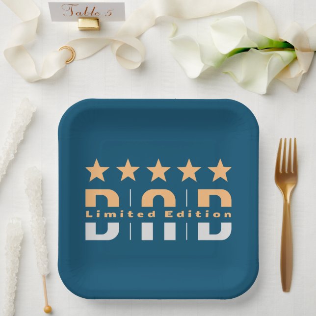 Dad Limited Edition Paper Plate (Wedding)