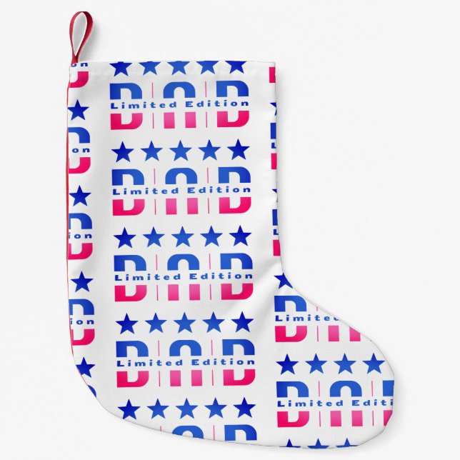 Dad Limited Edition Small Christmas Stocking (Front)