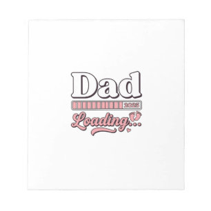 Dad Loading 2025 Baby Announcement Vintage Shirt D Notepad