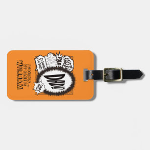 DAD! Luggage Tag. Comic Version travel tag