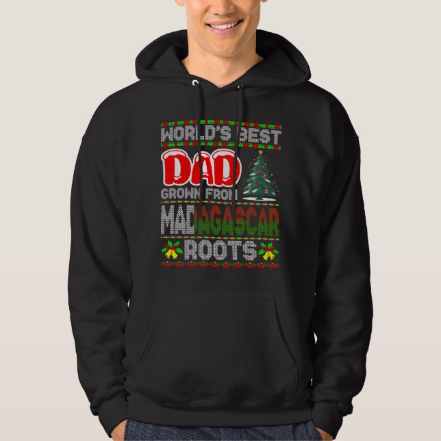 Dad Madagascar Christmas Gift Idea Ugly Sweater (Front)