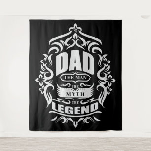 Dad man myth legend backdrop wall hanging tapestry