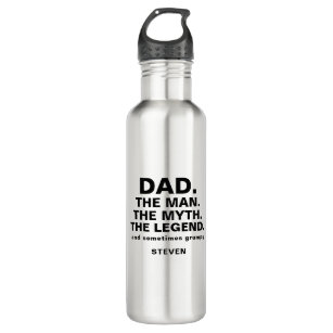 Dad Man Myth Legend Funny Quote Personalized 710 Ml Water Bottle
