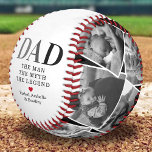Dad Man Myth Legend Photo Baseball<br><div class="desc">Make Father's Day unforgettable with our Custom Dad Baseball! This personalized keepsake features 12 replaceable family photos, the heartfelt inscription 'dad, the man, the myth, the legend' and a touching red heart. To make it even more special, we've added room for your children's names, creating a gift that truly honours...</div>