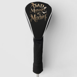 Dad Manager Of Mischief Magical Wizard Fathers Day Golf Head Cover