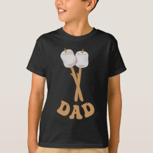 Dad marshmallow happy camper 1st birthday camping T-Shirt