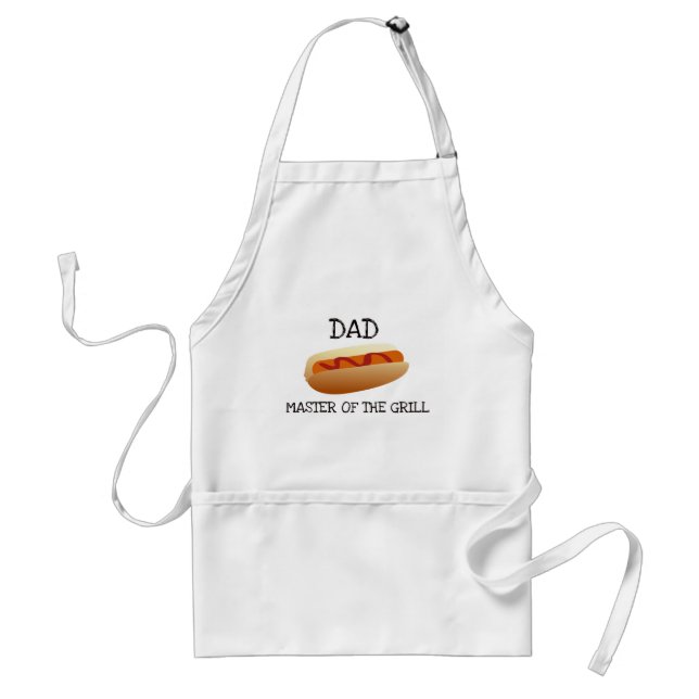 Dad Master of the Grill - Hot Dog Standard Apron (Front)