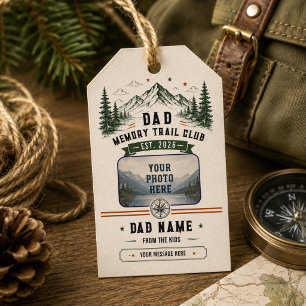 Dad Memory Trail Club   Father’s Day Photo Gift Tags