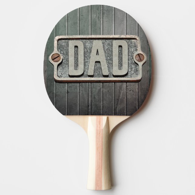 DAD Metal plate ping pong paddle (Front)