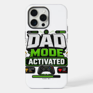 Dad Mode Activated Funny Gaming Dad Father's Day iPhone 15 Pro Max Case