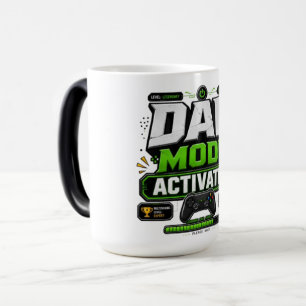 Dad Mode Activated Funny Gaming Dad Father's Day  Magic Mug