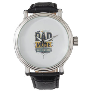 Dad Mode Activated Vintage Engraving Shirt Design  Watch