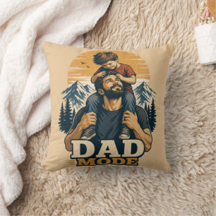 Dad Mode Father's Day Shirt Throw Pillow
