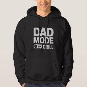 Dad Mode Grill On BBQ Dad Humor Hoodie