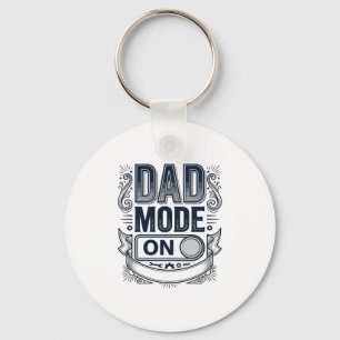 Dad Mode On Vintage Engraving Shirt Design_1 Keychain