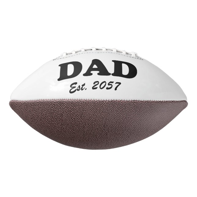 Dad modern black typography custom est date  football (Rotated 90)