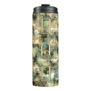 Dad Modern Dystopian Camouflage Thermal Tumbler