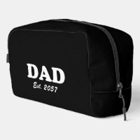 Dad modern typography custom est date plain black