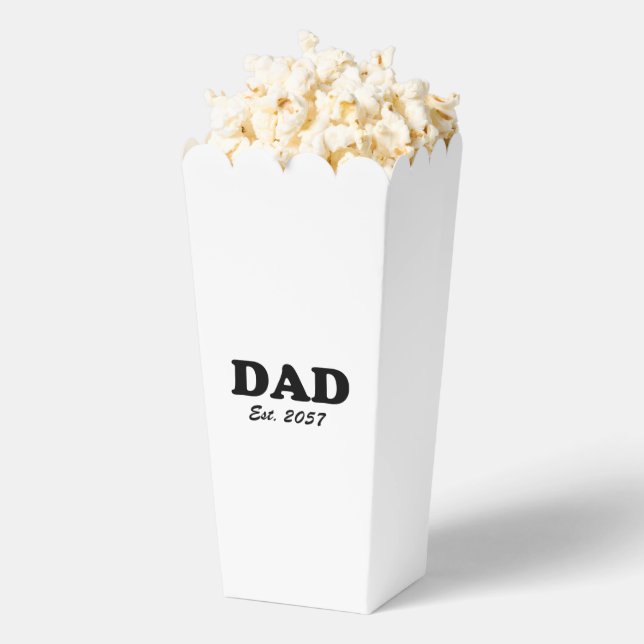 Dad modern typography custom established date favor box (Popped)