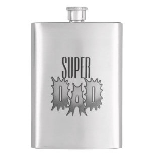 Dad Monogram, Name or Super Hip Flask