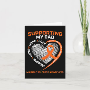 Dad Ms Dad Multiple Sclerosis Dad Ms Awareness Card