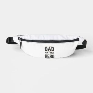 Dad My First Hero Vintage Typography Shirt Design_ Fanny Pack