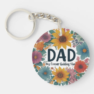 Dad: My Forever Guiding Star Keychain