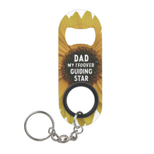 Dad: My Forever Guiding Star Keychain Bottle Opener