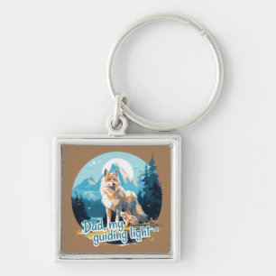 Dad, my guiding light keychain