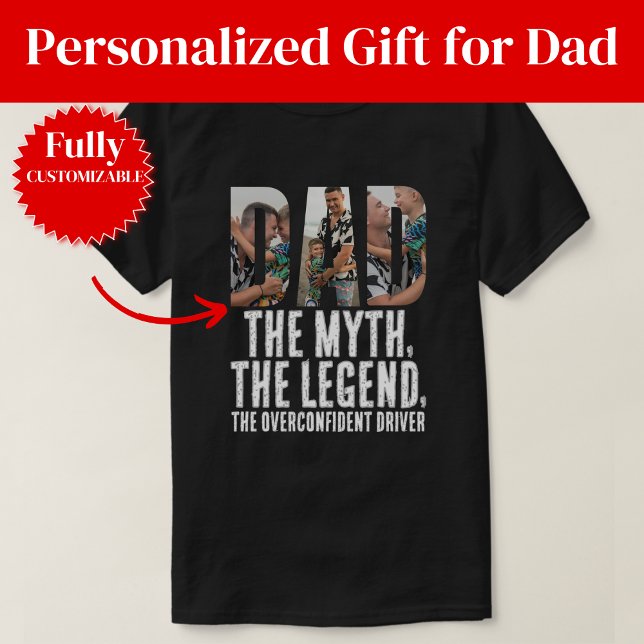 Dad Myth Legend Confident Driver T-Shirt (Dad Myth Legend Confident Driver)