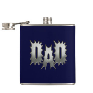 Dad Navy Blue Flask
