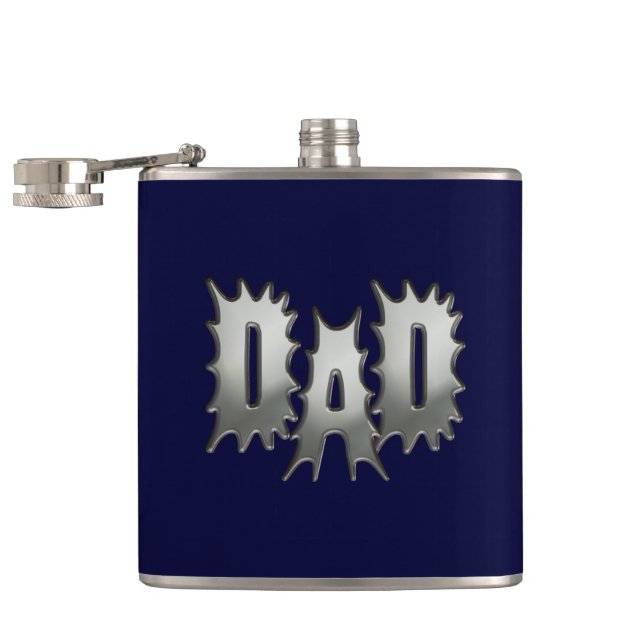 Dad Navy Blue Flask (Opened)