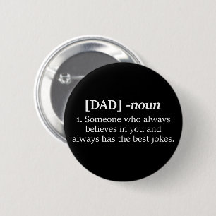 "Dad noun" Pin Button - Father's Day Gift