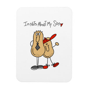 Dad - Nuts About My Son T-shirts and GiftsD Magnet