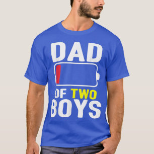Dad of 2 Boys Gift From Son Fathers Day Birthday M T-Shirt