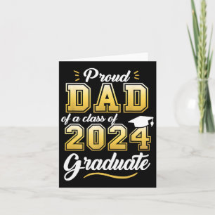 Dad Of A Cl Of 2024 Graduate Senior 24 Graduation Card