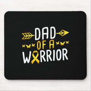 Dad Of A Warrior Childhood Cancer Survivor Mouse Pad