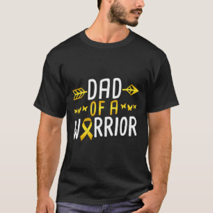 Dad Of A Warrior Childhood Cancer Survivor  T-Shirt