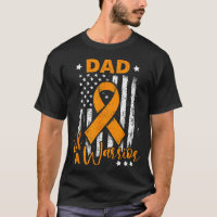 Dad of a warrior leukaemia awareness usa flag