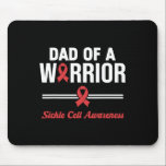 Dad Of A Warrior Sickle Cell Awareness  Mouse Pad<br><div class="desc">Dad Of A Warrior Sickle Cell Awareness</div>