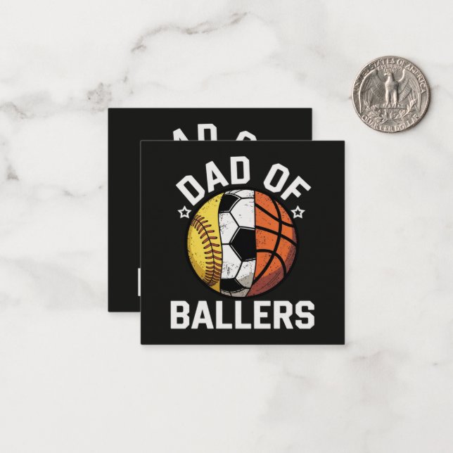 Dad Of Ballers Card (Front/Back In Situ)