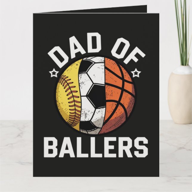 Dad Of Ballers Card (Front)