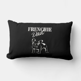 Dad Of Cute Frenchie Funny French Bulldog Lovers Lumbar Pillow