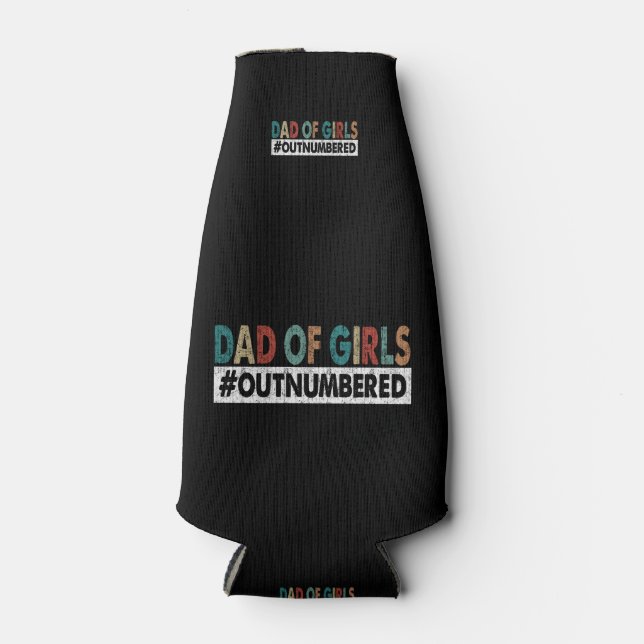 Dad Of Girl Bottle Cooler (Front)