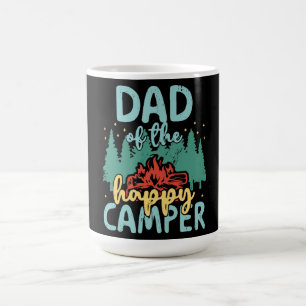 Dad of Happy Camper 1st Birthday Party Retro Dad Magic Mug