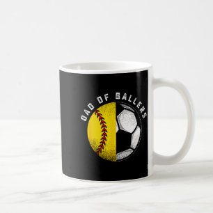 Dad Of Llers Father Son Softll Soccer Player Coach Coffee Mug