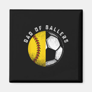 Dad Of Llers Father Son Softll Soccer Player Coach Magnet